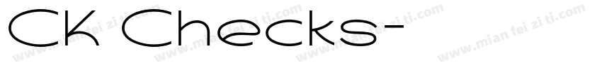 CK Checks字体转换